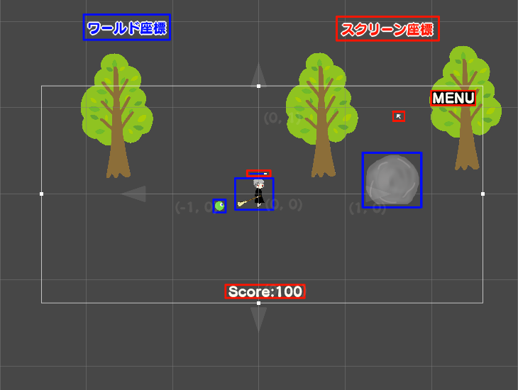Unity ワールド座標とスクリーン座標 元seのニートがゲーム開発者を目指す